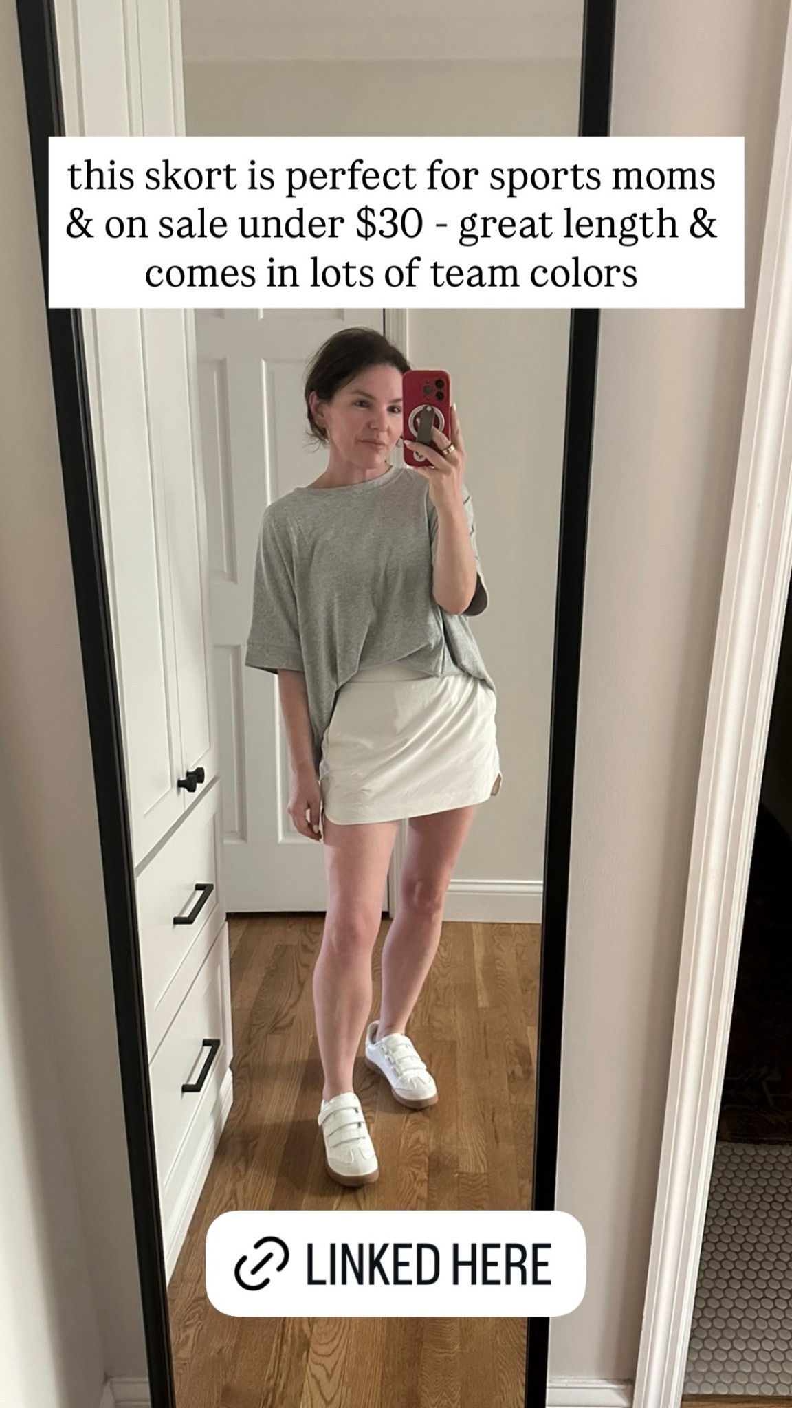 this skort is perfect for sports moms & on sale under $30 - great length & comes in lots of team colors

#LTKStyleTip #LTKFindsUnder50 #LTKSaleAlert