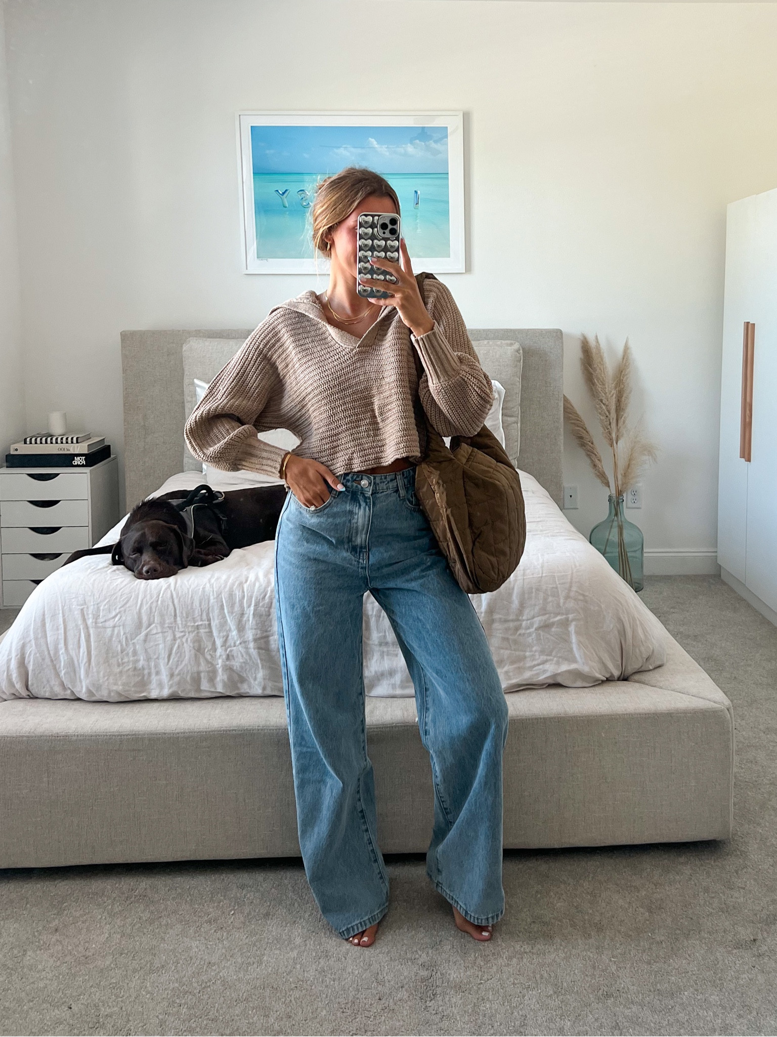 Minimalist style, wardrobe essentials, knit sweater, medium wash denim, straight leg, wide leg jeans, cozy fall outfit inspo

#LTKstyletip #LTKfindsunder100 #LTKSeasonal