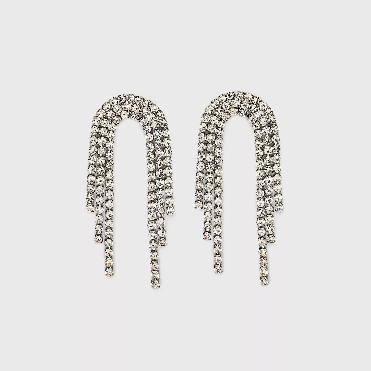 Rhinestone Chandelier Linear Earrings - A New Day™ | Target