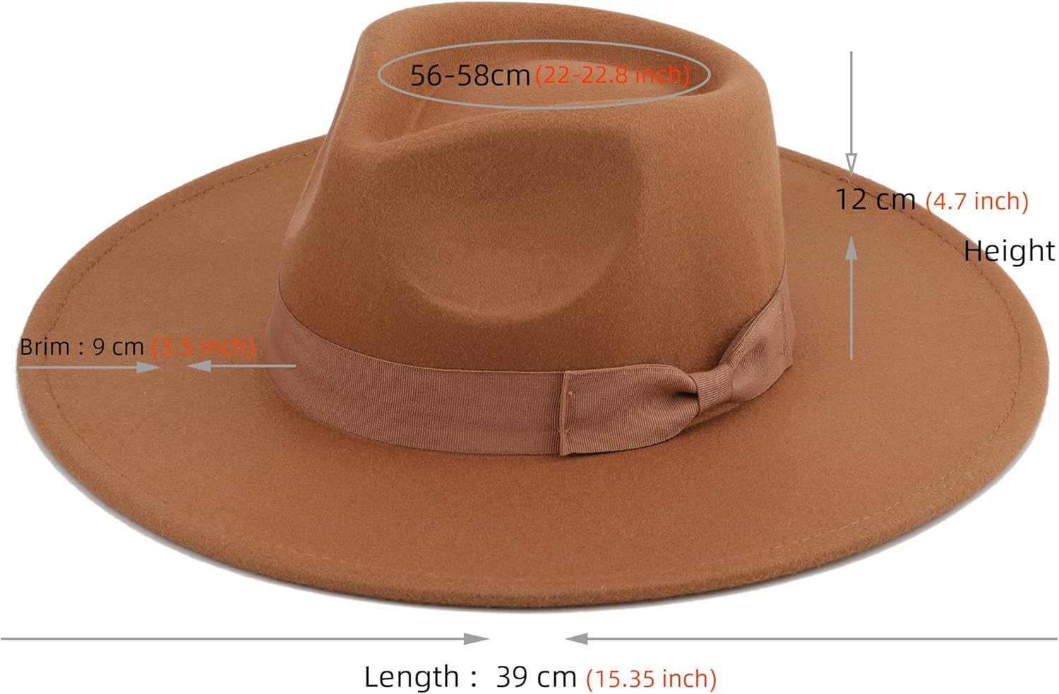 Pro Celia Big Wide Brim Women Fedora Hat | Amazon (US)