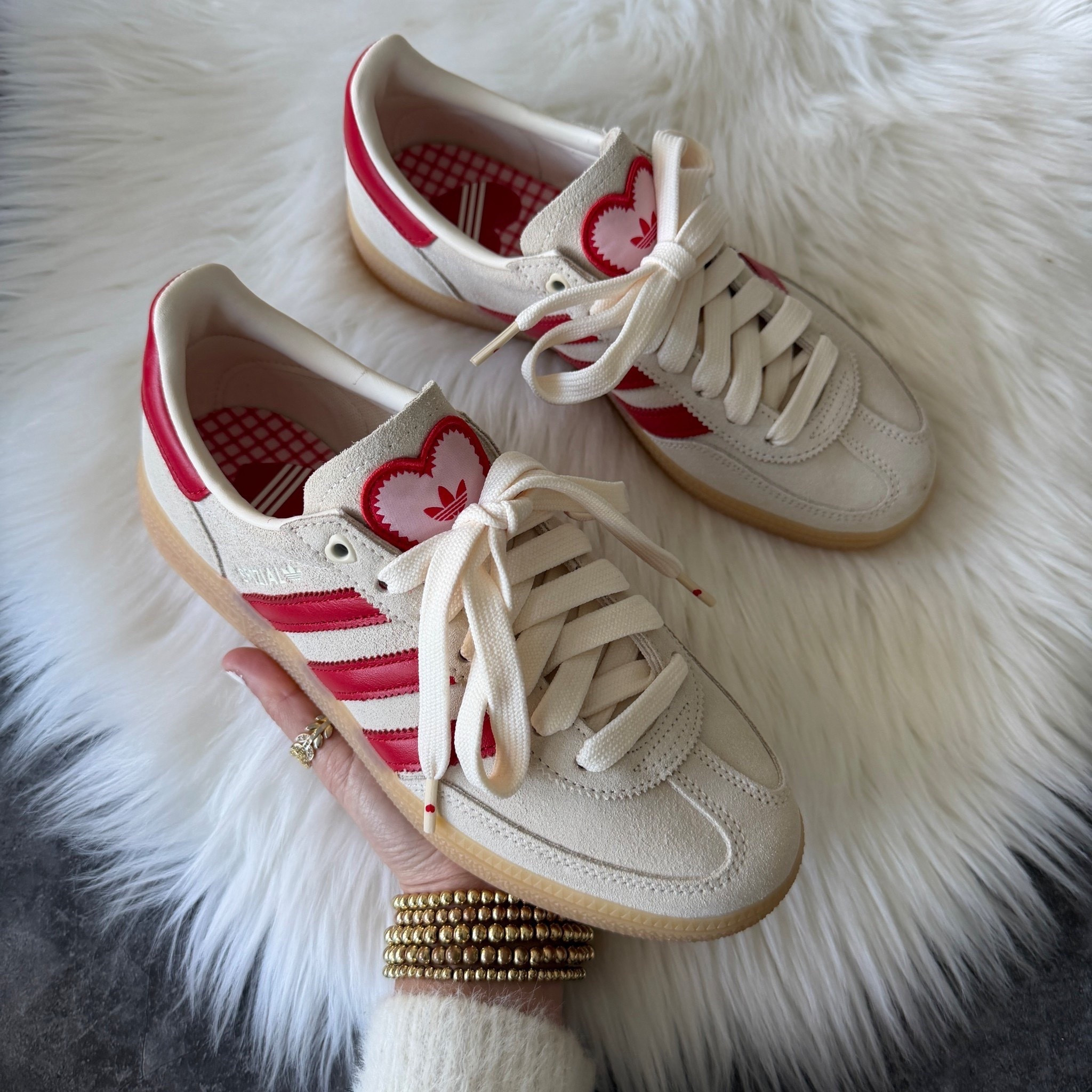 Adidas Valentines Day collection handball spezial shoes size down 1/2 size 