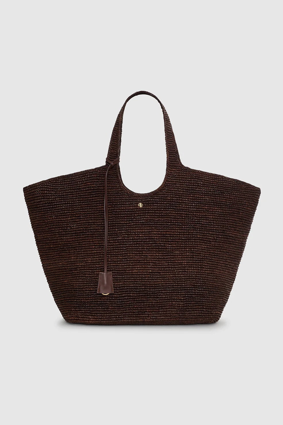 Lili Tote Raffia - Dark Brown | Anine Bing