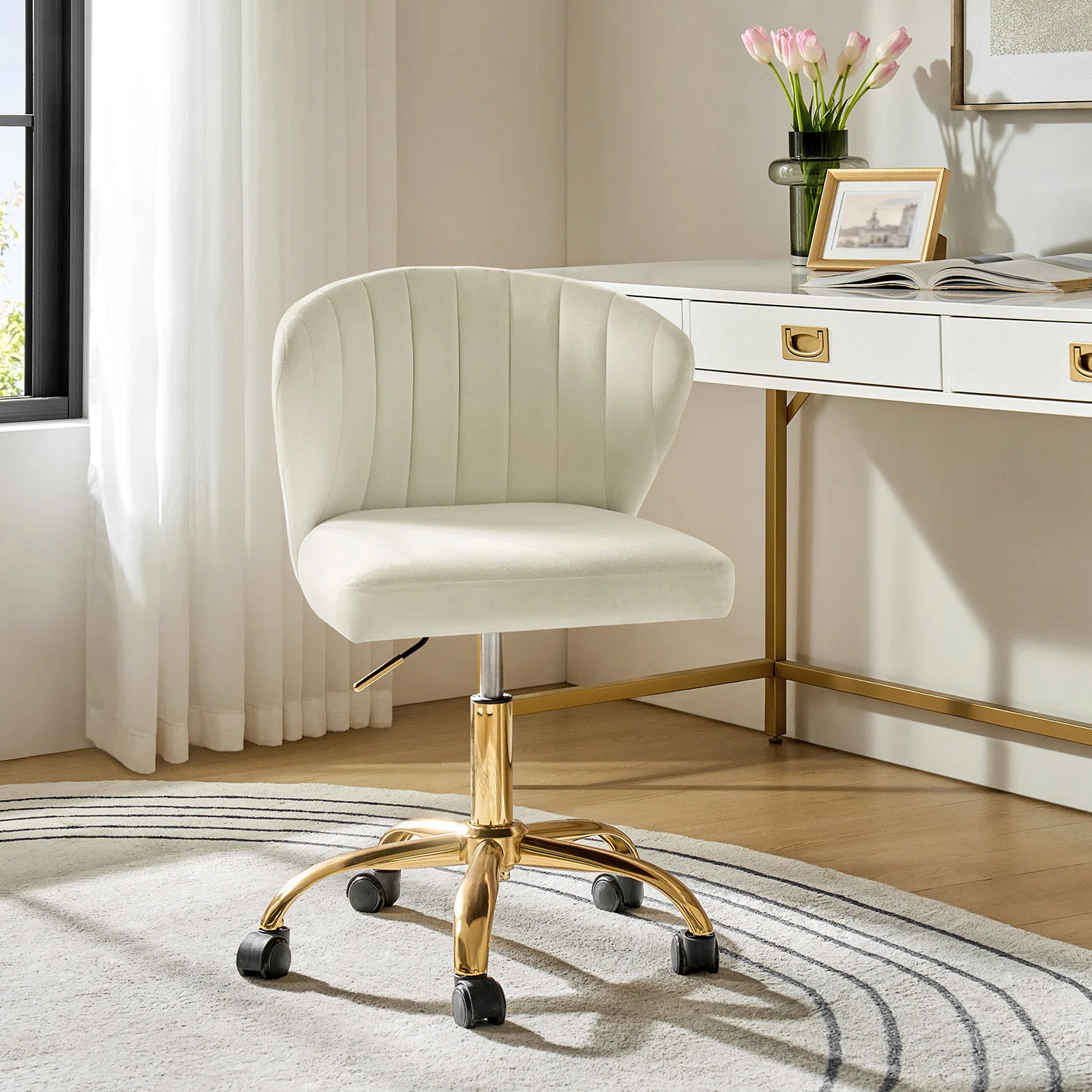 Adelynn Ergonomic Task Chair with Tufted Back | Wayfair North America