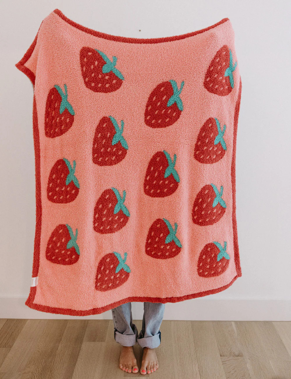 TSC x Madi Nelson: Strawberries Buttery Blanket | The Styled Collection