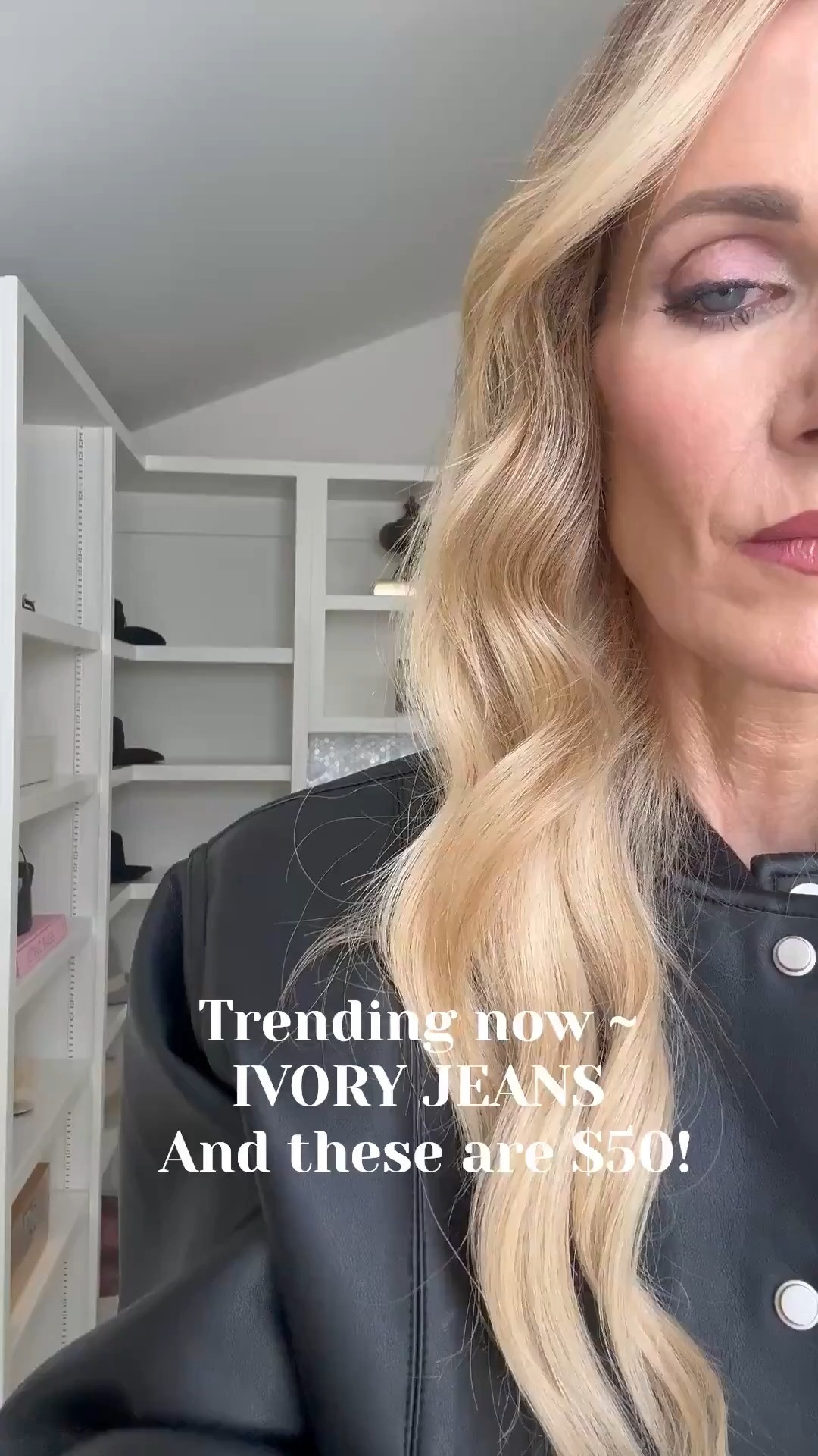 Outfit of the night 🖤 This cropped black leather bomber is so flattering and instantly elevates any look. Paired it with the best ivory high-waisted flare jeans—these are only $50 but fit and feel like designer denim 🙌🏼 Finished it off with this gorgeous snake print east-west bag… major KHAITE vibes without the price tag (this one’s by Dolce Vita 🤍) Everything runs true to size—wearing XS in the jacket and 24 (28” inseam) in the jeans.  

 

#LTKdayinmylife #LTKootd #LTKOver40