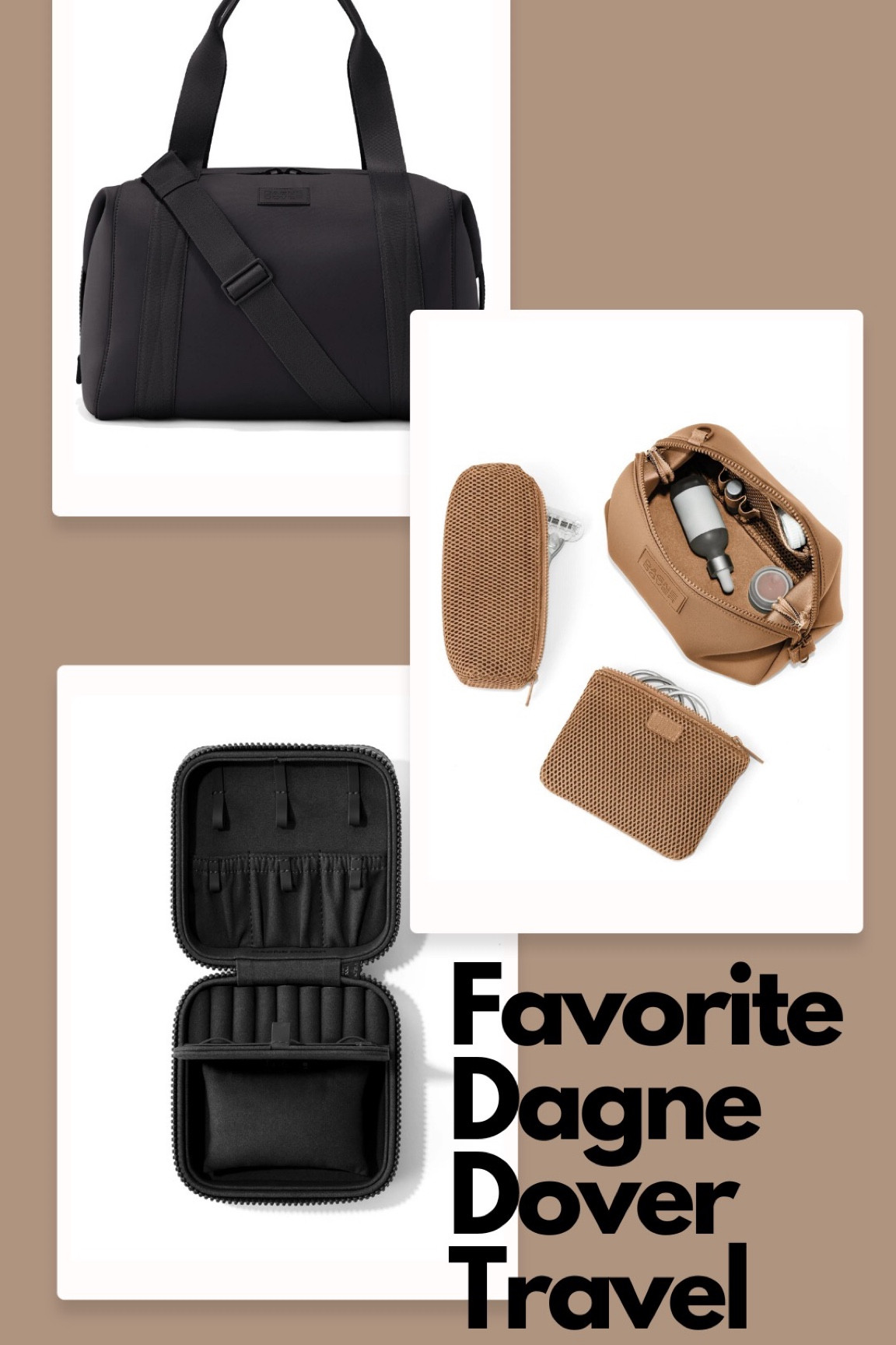 My 2022 favorites 
Dagne Dover 
Dagne Dover Landon Carryall, Dagne Dover Hunter Toiletry Bag, Dagne Dover Frankie Jewelry Case

#travel #jewlerycase #jewlery #toiletrybag #dufflebag #weekenderbag

#LTKFind #LTKunder100 #LTKtravel