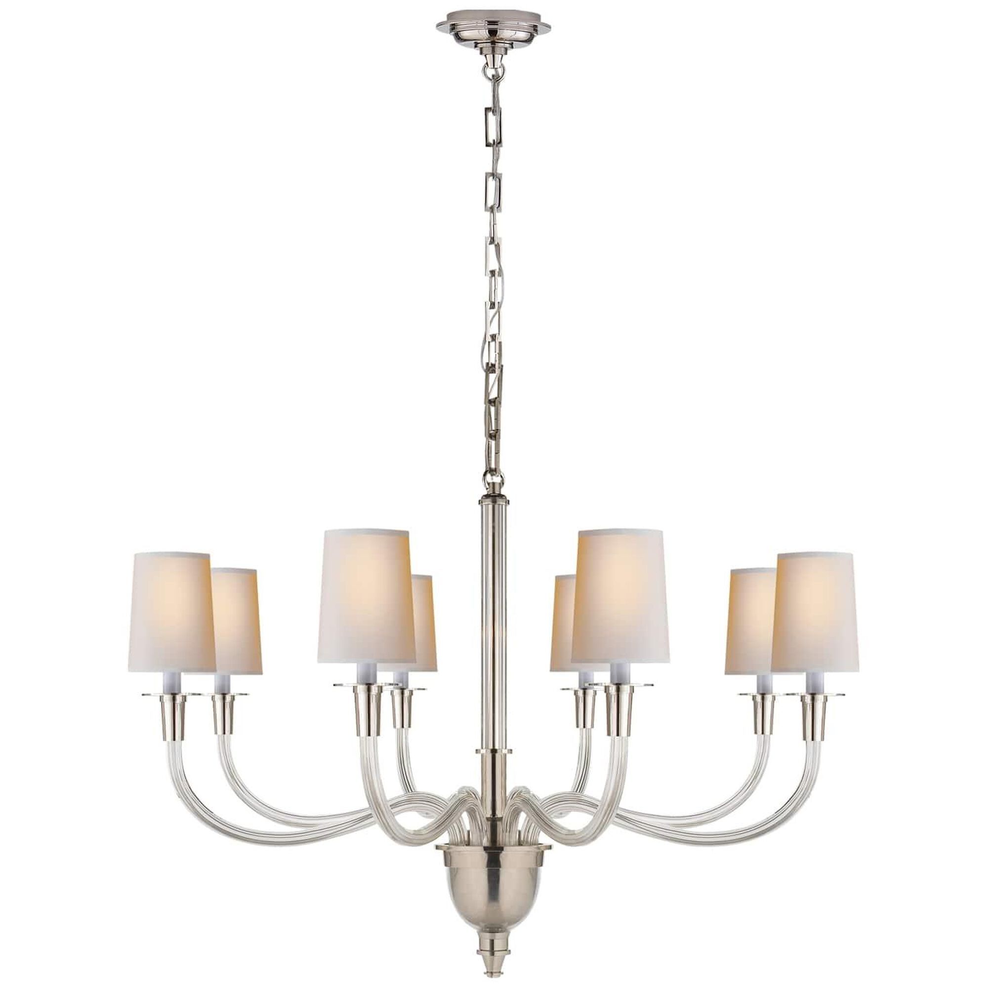 Thomas O'Brien Vivian 36 Inch 8 Light Chandelier by Visual Comfort and Co. | 1800 Lighting