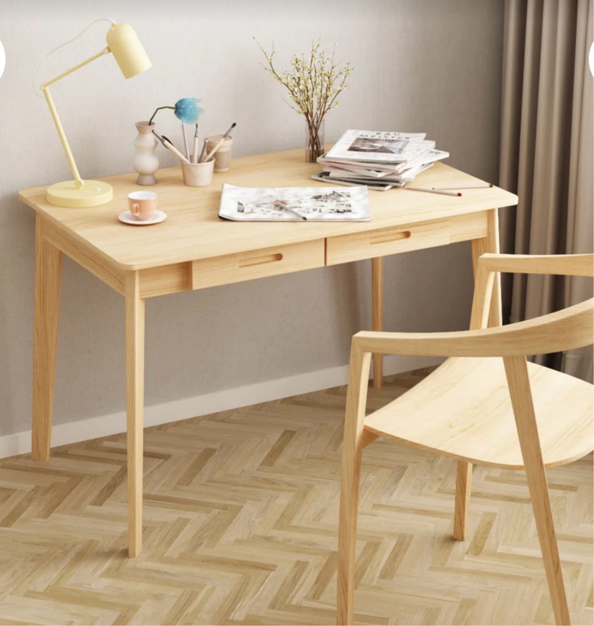 Work desk #wirksedk #smallspace furniture #ltkhome