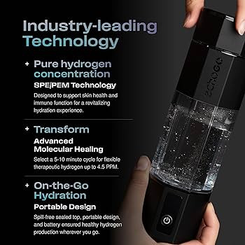 Echo Go+ Hydrogen Water Bottle - Hydrogen Infusion Technology - Rechargeable Water Bottle - SPE &... | Amazon (US)