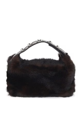 Marfa Shaved Mink Pochette in Noir Multi | Revolve Clothing (Global)
