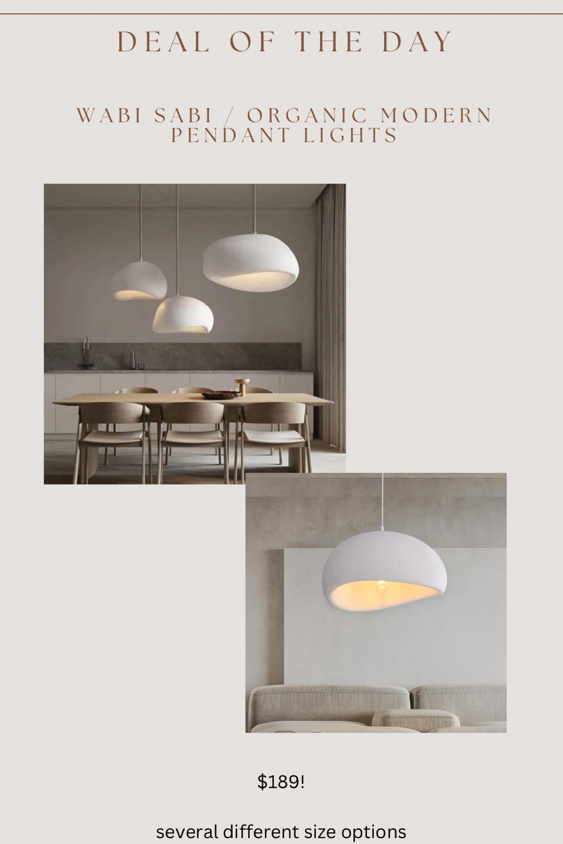 Just found one of the best priced & reviewed wabi sabi style pendant lights! 

These are gorgeous by themselves or get multiples for a grouping like the top photo 😍

#LTKHome #LTKSaleAlert #LTKStyleTip