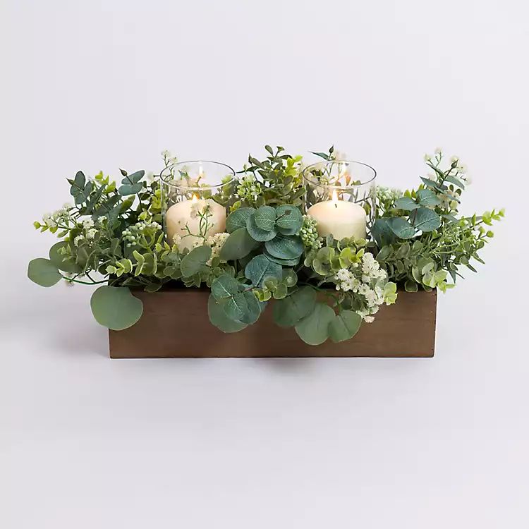 Eucalyptus & White Berries Centerpiece | Kirkland's Home