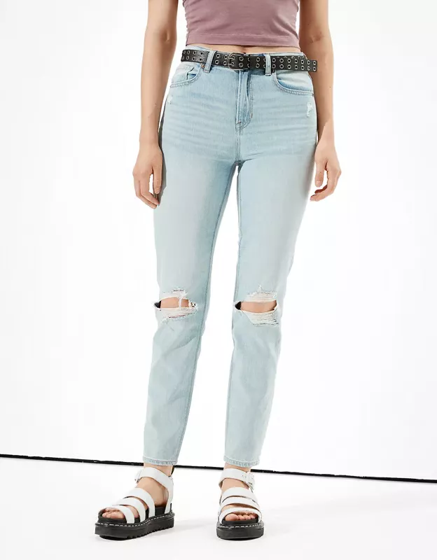 AE Comfort Stretch Waistband Mom Jean