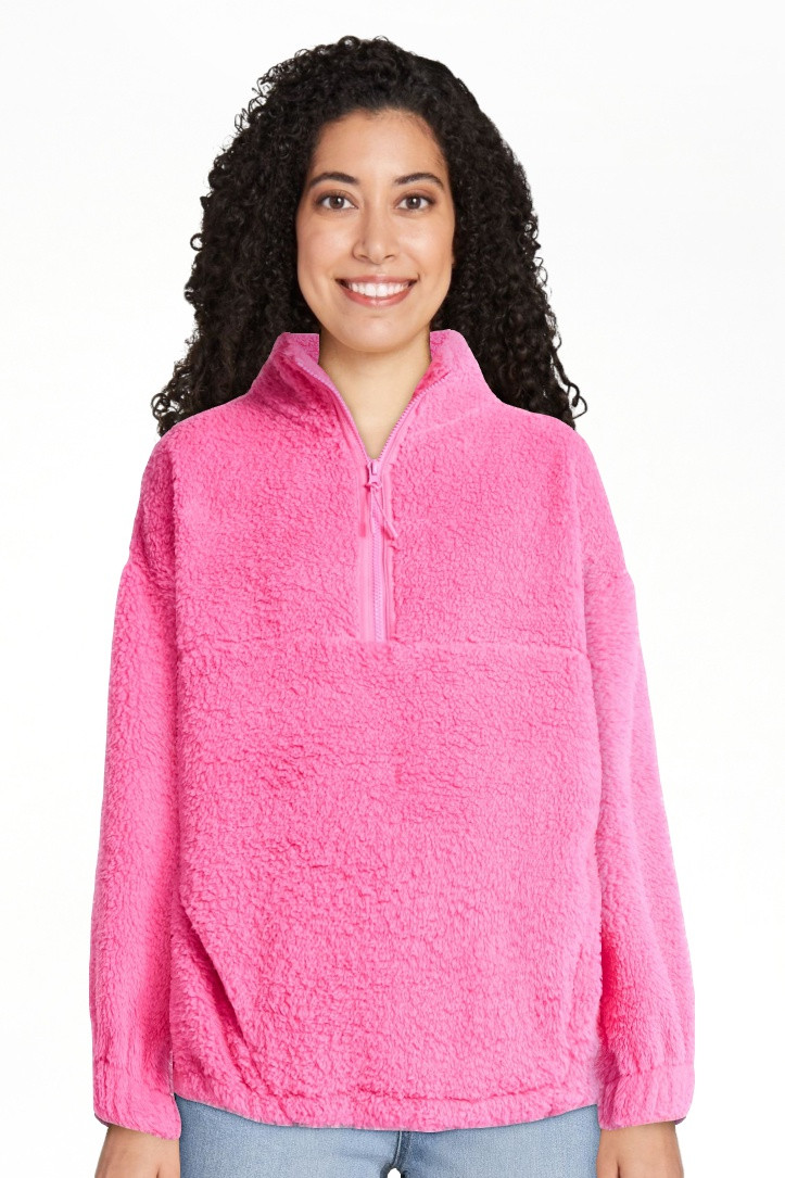 No Boundaries Jersey de Felpa con Media Zíper Mujer | Walmart (US)