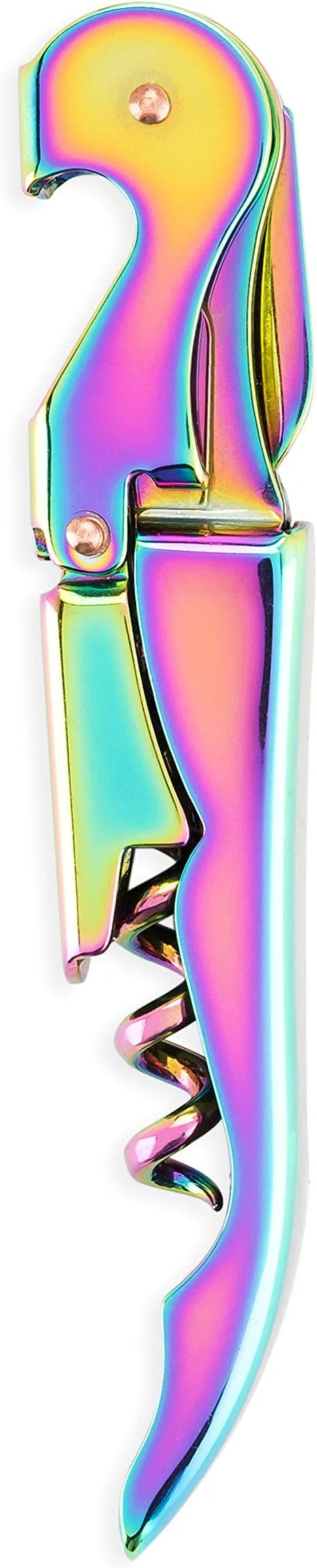 Blush Mirage Double Hinged Corkscrew, Cute Iridescent Wine Bottle Opener and Foil Cutter, Stainle... | Amazon (US)