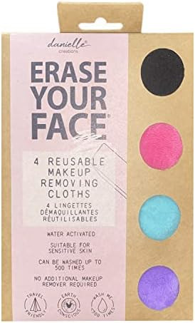 Make-up Removing Cloths 4 Count, Erase Your Face By Danielle Enterprises Enterprises Enterprises | Amazon (US)