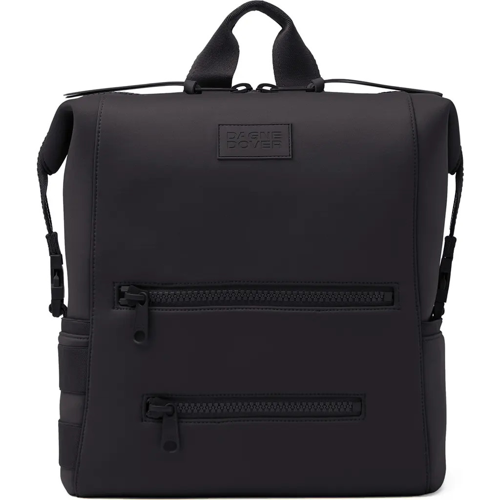 Dagne Dover Indi Large Water Resistant Scuba Knit Diaper Backpack in Onyx at Nordstrom | Nordstrom