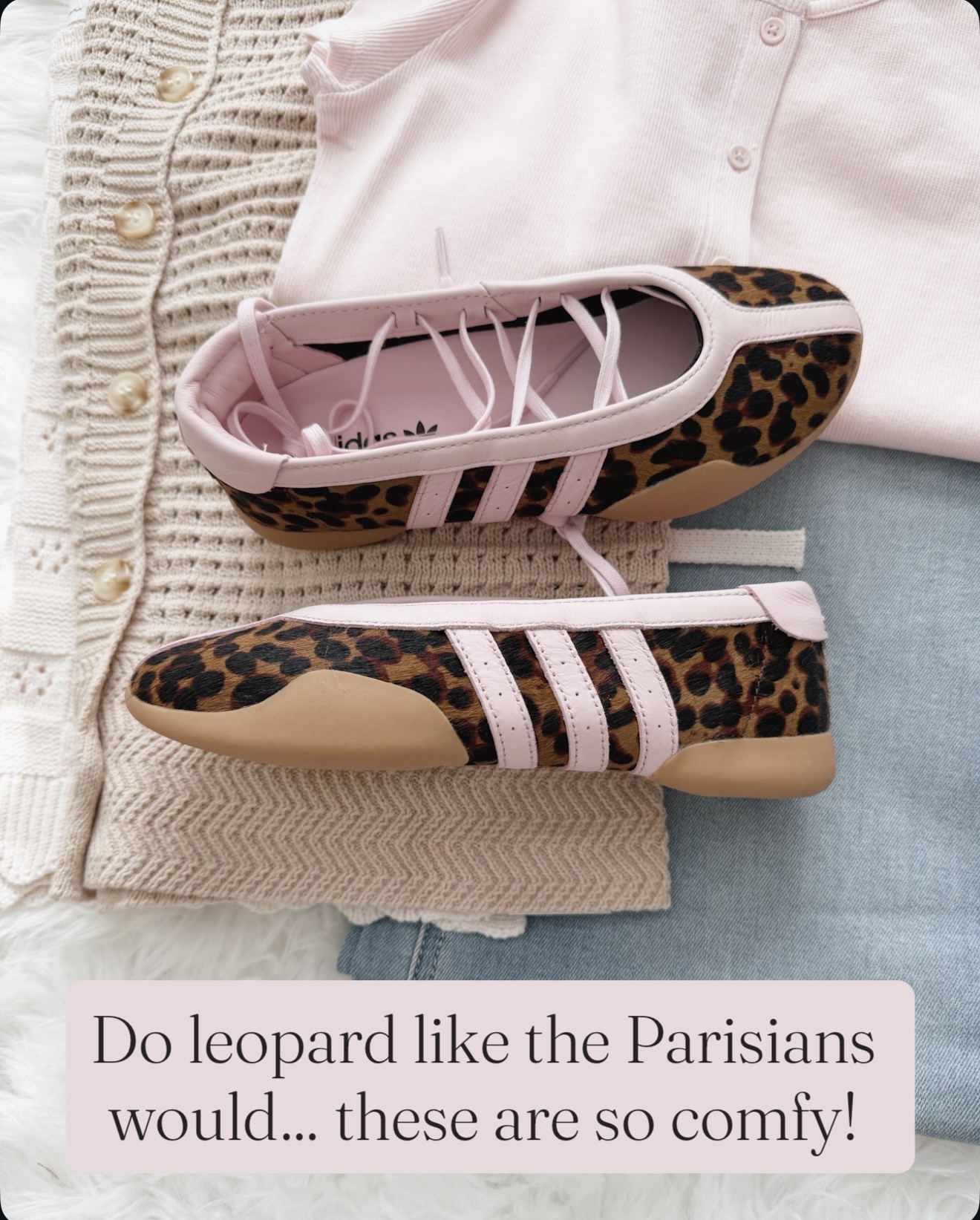 I'm absolutely obsessed with these leopard Adidas and honestly think they're the perfect sneaker for anyone who wants comfort without sacrificing style.

leopard print sneakers spring summer casual shoes comfortable walking shoes athleisure outfit animal print footwear trendy sneakers

#LTKOver40 #LTKootd #LTKActive