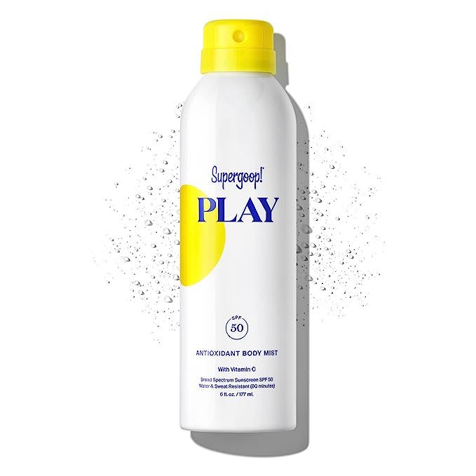Supergoop! PLAY Antioxidant-Infused Body Mist w/ Vitamin C, 6 fl oz - SPF 50 PA++++ Reef-Friendly... | Amazon (US)