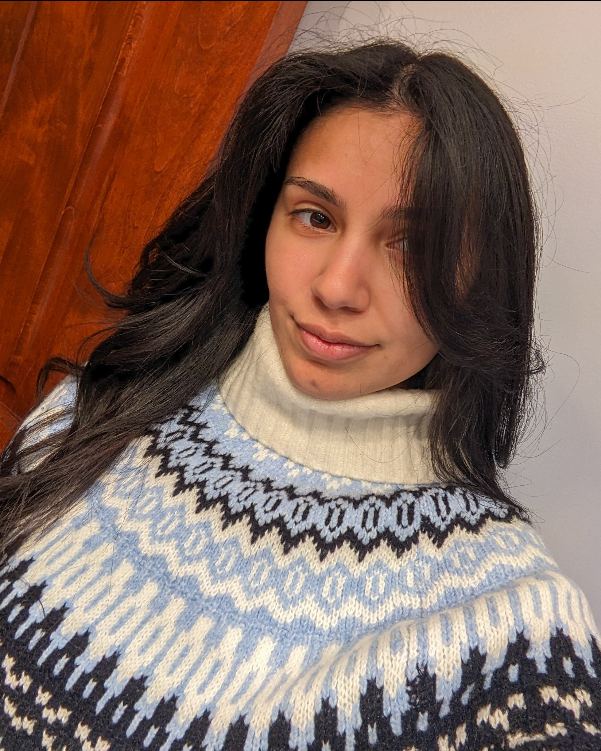 Absolutely loving this blue sweater from Target. Layered it with a white turtleneck to keep me extra warm on a cold day. 

#LTKHoliday #LTKSeasonal #LTKFindsUnder50