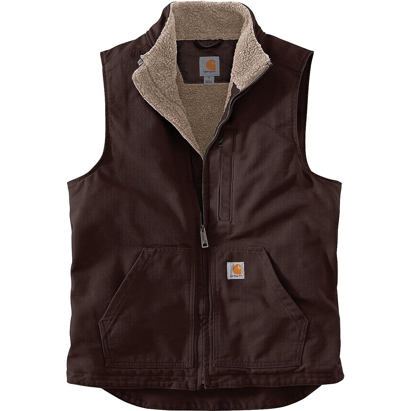 Carhartt Men's Sherpa Lined Mock Neck Vest | Academy | Academy Sports + Outdoors