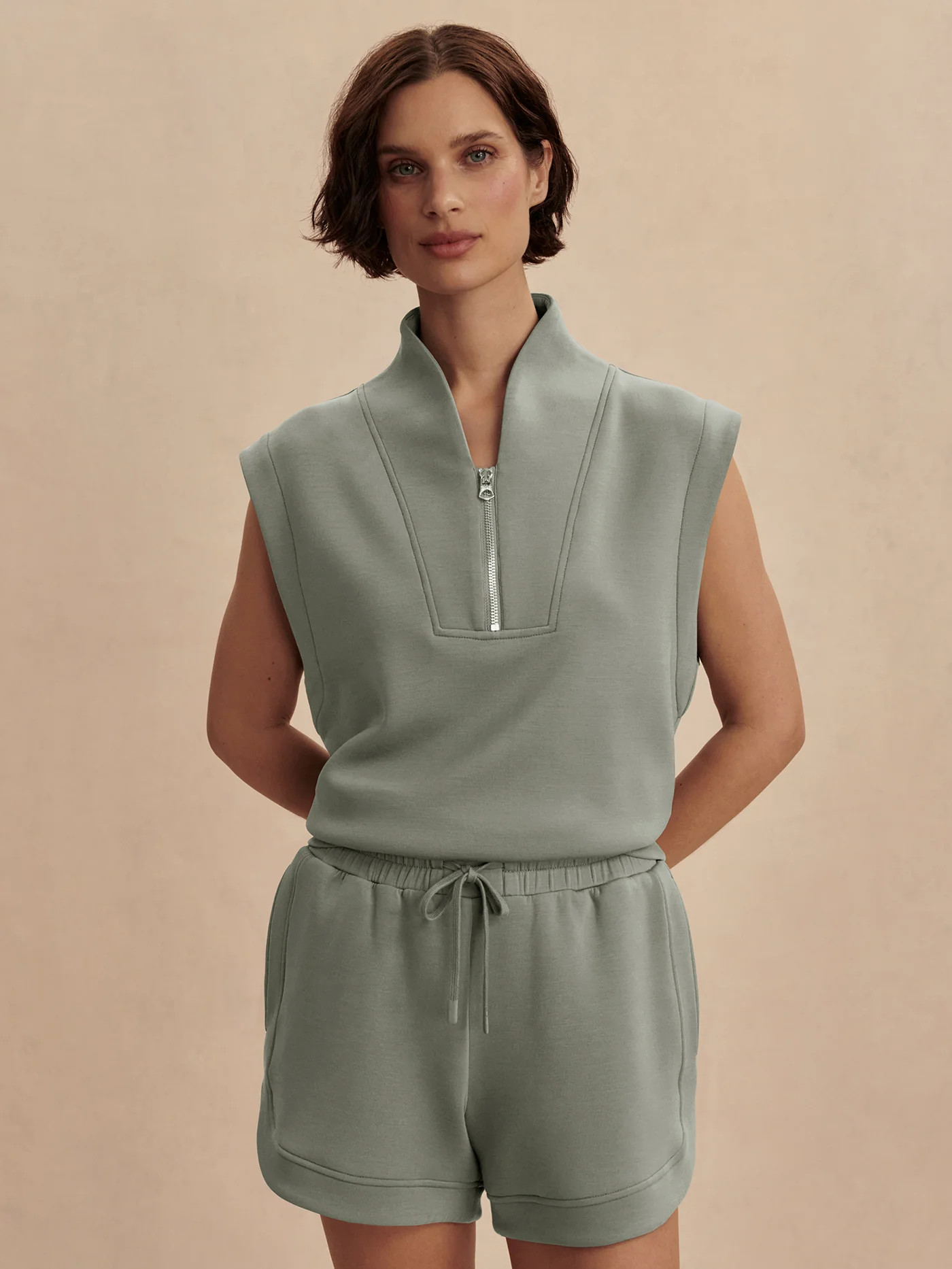 Loretta Half-Zip Sleeveless Sweat | Varley US