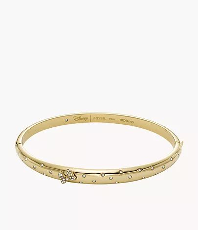 Disney x Fossil Special Edition Gold-Tone Stainless Steel Bangle Bracelet | Fossil (US)