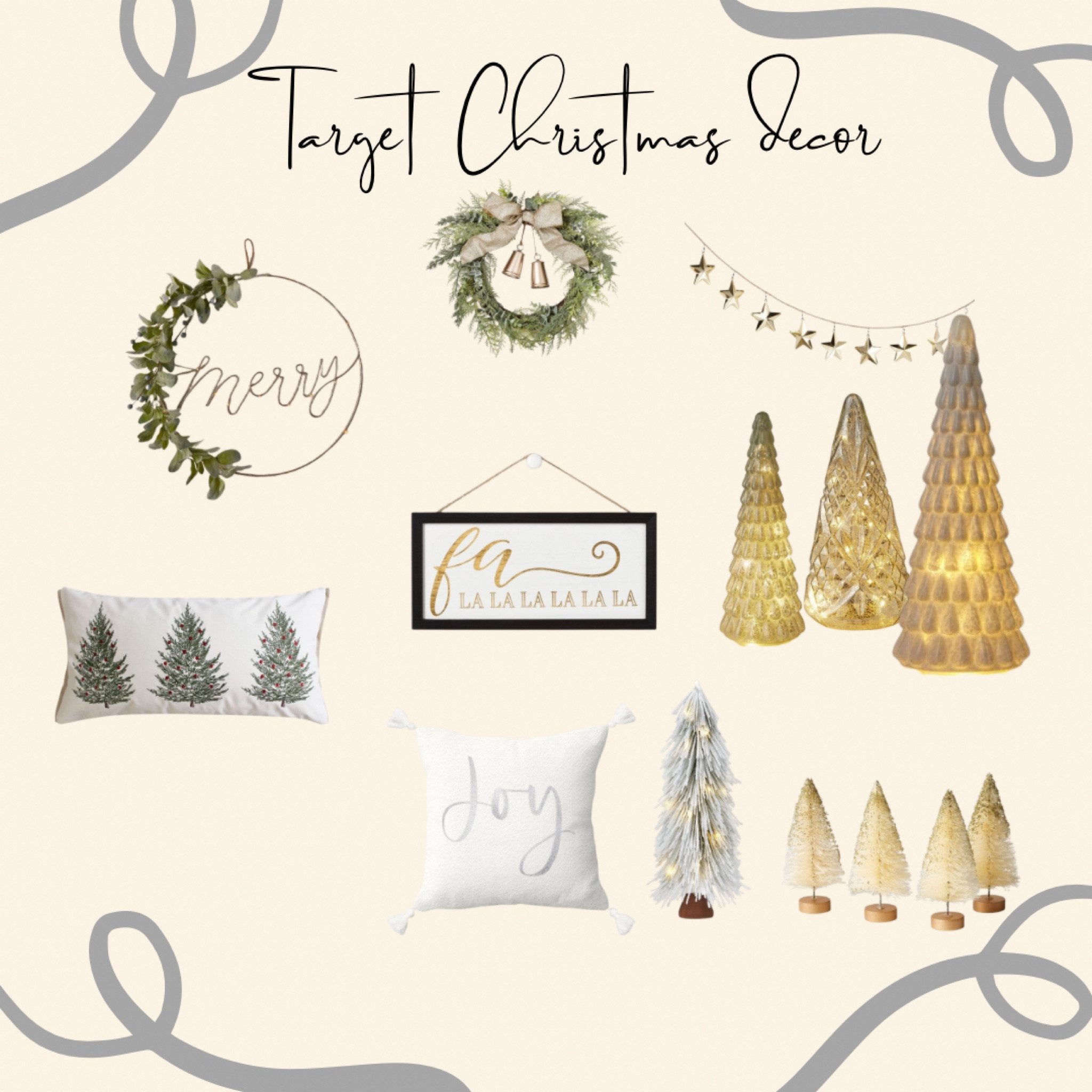
All of my favorite decorations so far from target. White and gold vibes this holiday season. 

#LTKSeasonal #LTKhome #LTKHoliday