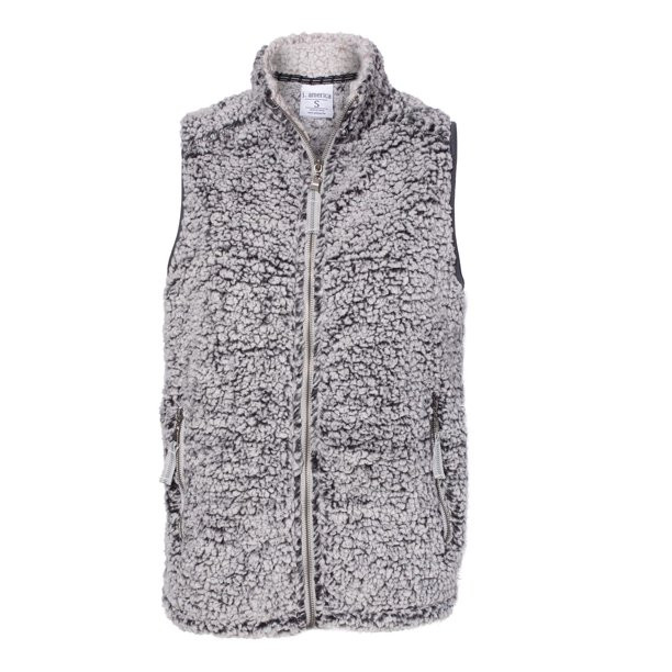 J. America Women’s Epic Sherpa Full-Zip Vest - Walmart.com | Walmart (US)