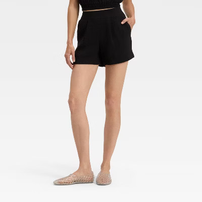 Women's High-Rise Modern Gauze Shorts - A New Day™ | Target