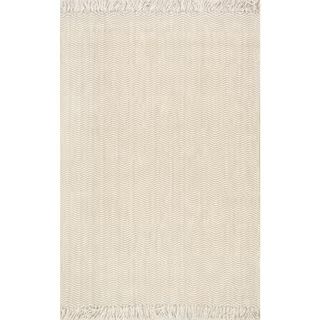 nuLOOM Don Casual Striped Jute Natural 8 ft. x 10 ft. Area Rug NCNT01A-76096 - The Home Depot | The Home Depot