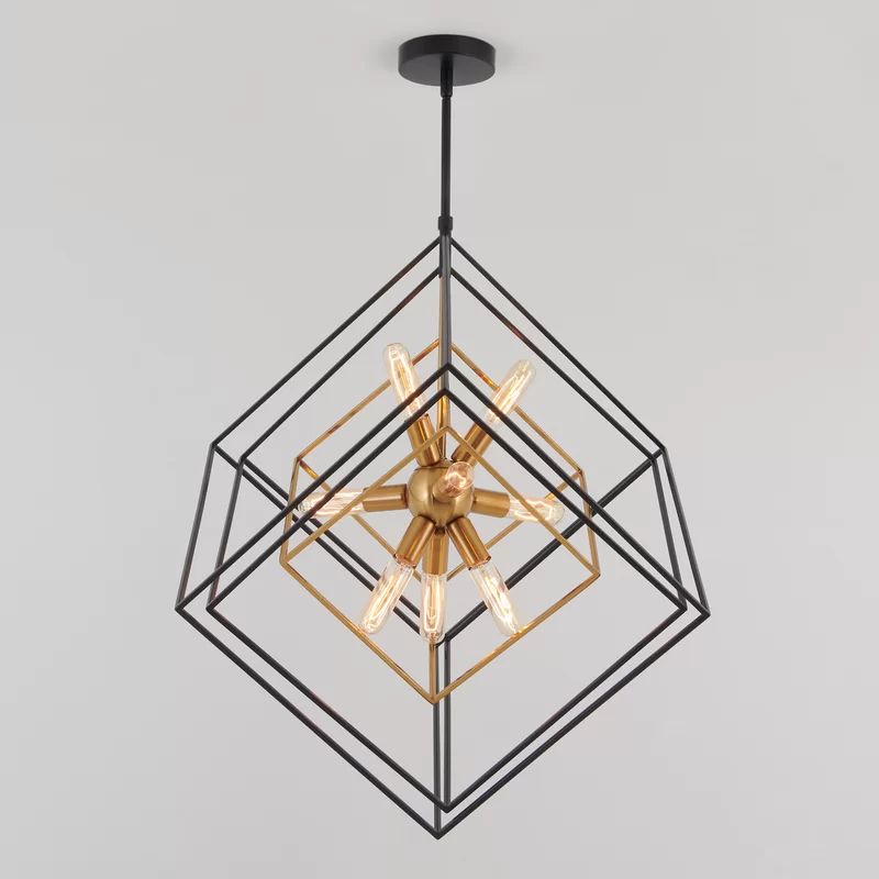 Alson 9 - Light Unique / Statement Geometric Chandelier | Wayfair Professional