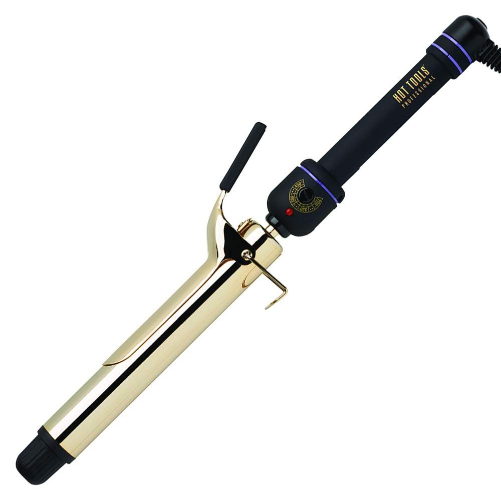 Hot Tools Professional 24K Gold Extra-Long Barrel Curling Iron/Wand, 1.25 Inches | Amazon (US)