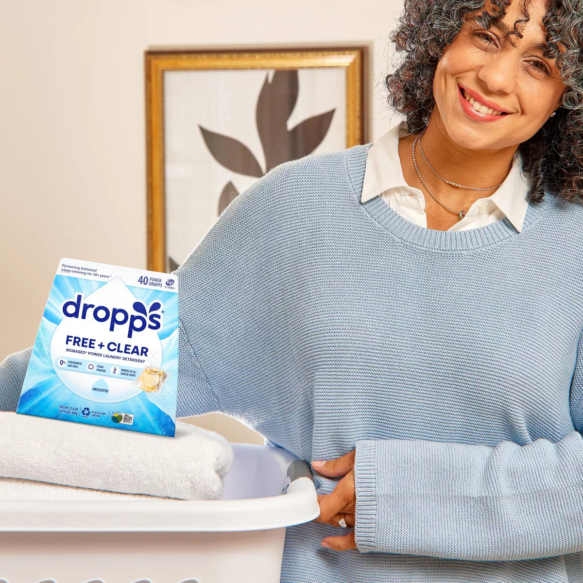 Dropps Laundry Odor & Stain Biobased Detergent Pods Free + Clear - Unscented - 40ct | Target
