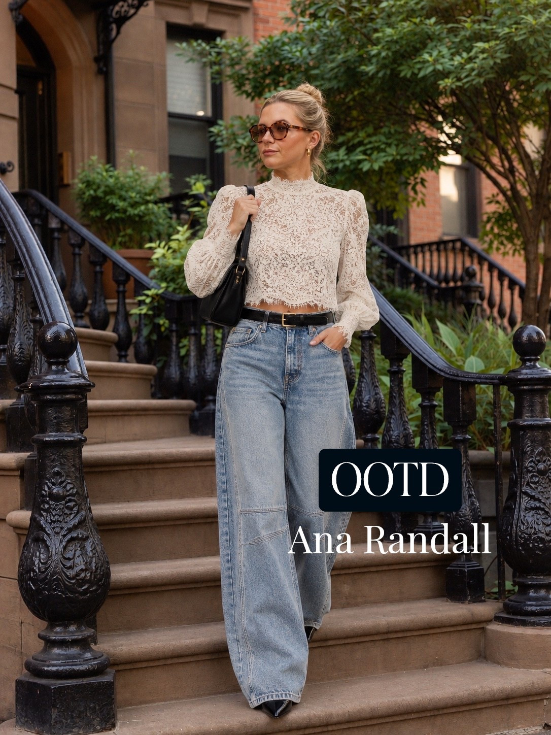 From the mood board to real life! 🤍 Pairing romantic lace with cool wide-leg denim for a effortless street-style moment. It’s all about mixing delicate textures with everyday staples.

Xoxo,
Ana Randall♥️

#LTKstyletip #LTKshoes
