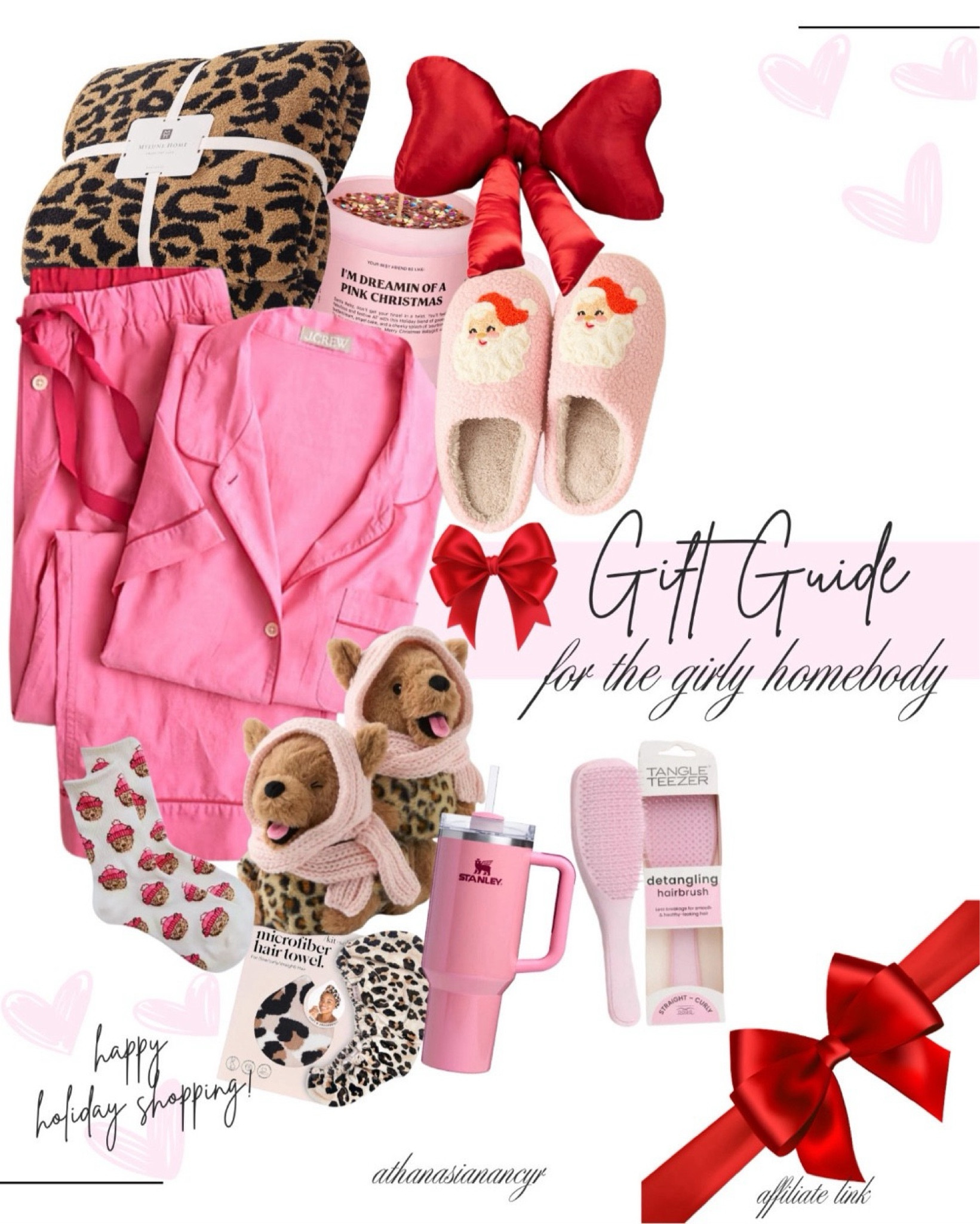 Gift guide for the girly homebody
Gift guide for the cozy lover
Gifts for her 
Gifts under 50$ for her 
Cozy gifts for her 
Amazon leopard blanket , red bow pillow , pink Christmas candle , pink Christmas slippers , cute Santa slippers , stocking stuffers for her under 25$ , pink tangle teezer , cute holiday socks  





#LTKSeasonal 
#LTKSaleAlert 
#LTKFindsUnder50
#LTKfindsunder100


#LTKGiftGuide #LTKHoliday