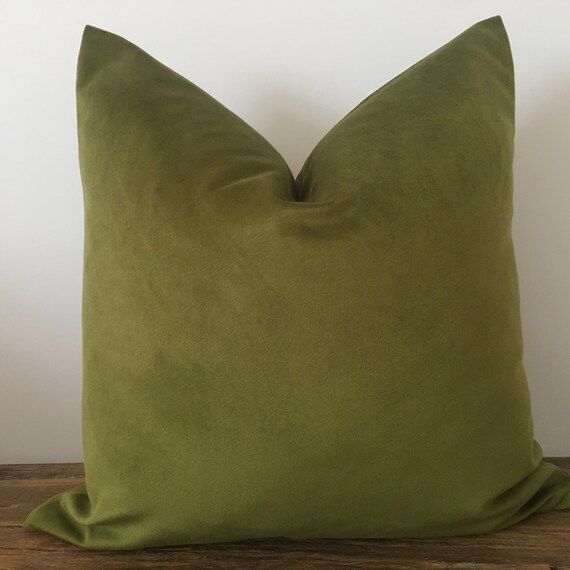 Green Velvet Pillow Cover Olive Green Velvet Pilllow Green | Etsy | Etsy (US)