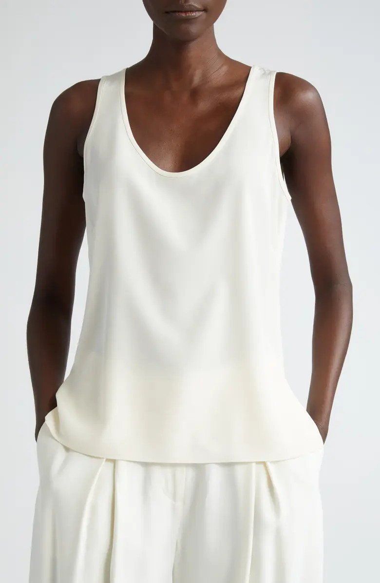 St. John Collection Silk Crêpe de Chine Tank | Nordstrom | Nordstrom
