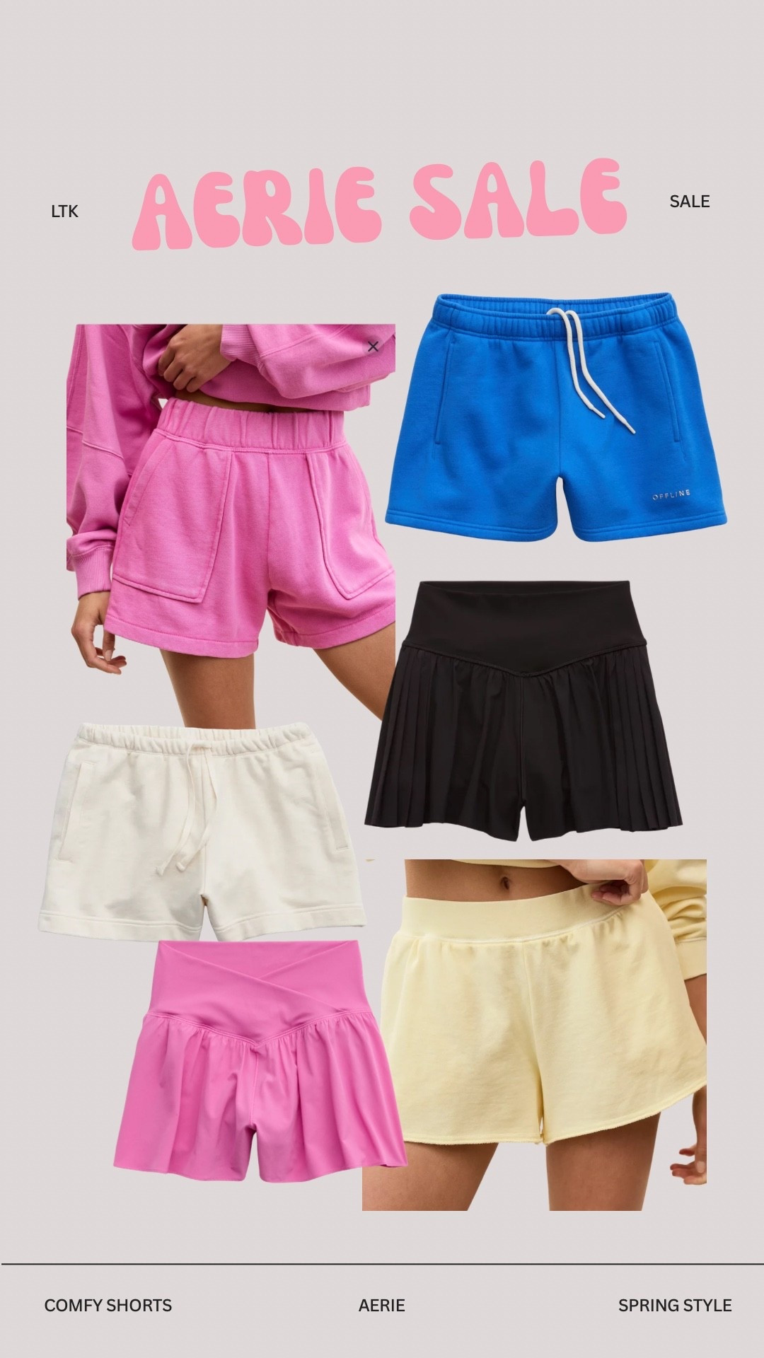 Aerie is my go-to for comfy shorts for spring + summer! So many good wfh / lounge & workout options 💗 

#LTKActive #LTKfitnessgoals #LTKootd