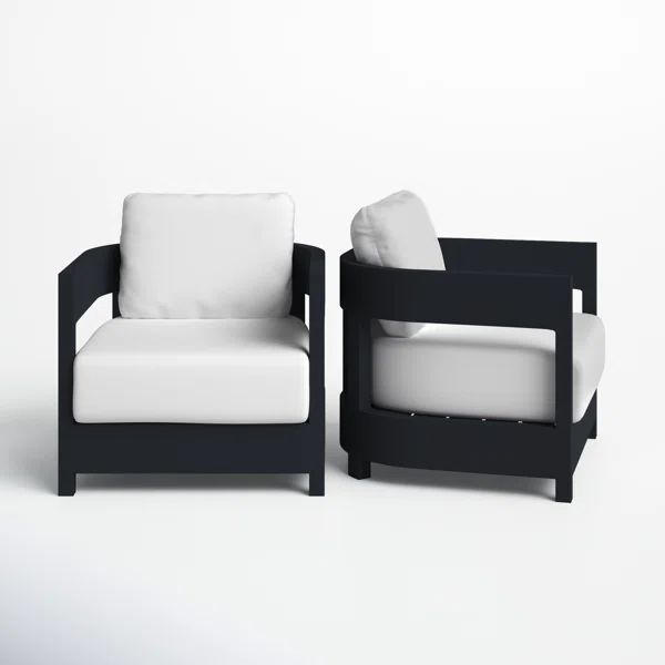 Everlee Metal Outdoor Lounge Chair (Set of 2) | Wayfair North America