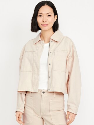 Canvas Crop Utility Jacket | Old Navy | Old Navy (US)