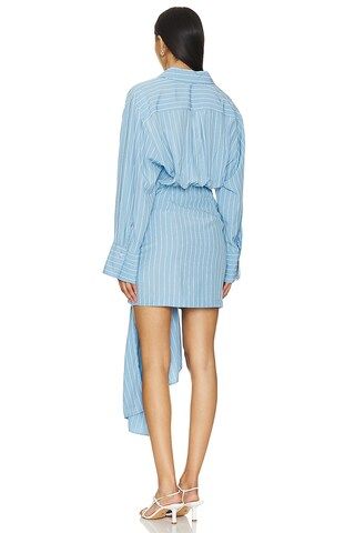 Bardot x REVOLVE Malira Shirt Dress in Blue Stripe from Revolve.com | Revolve Clothing (Global)