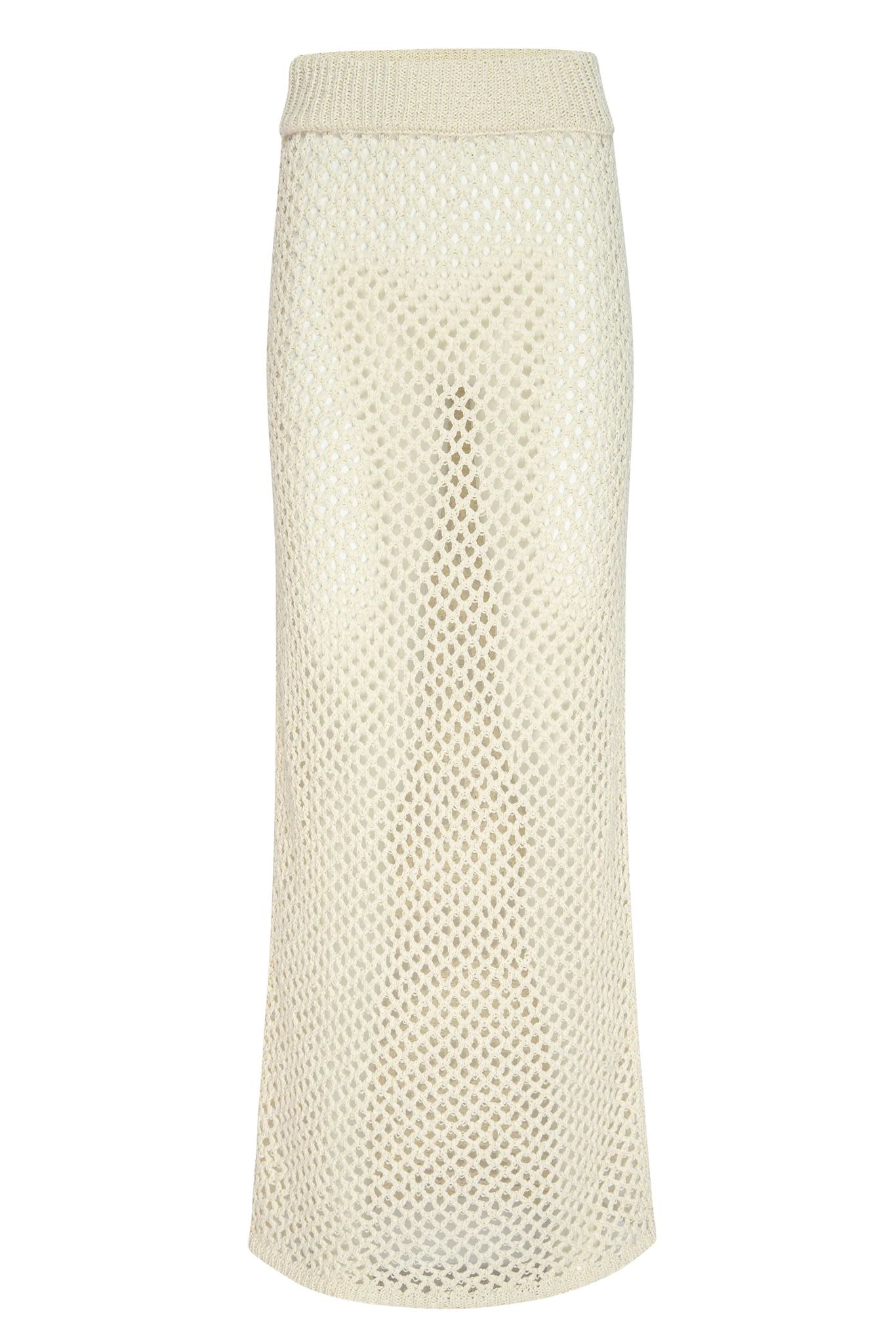 Cape May Skirt - Ivory Crochet | Monday Swimwear