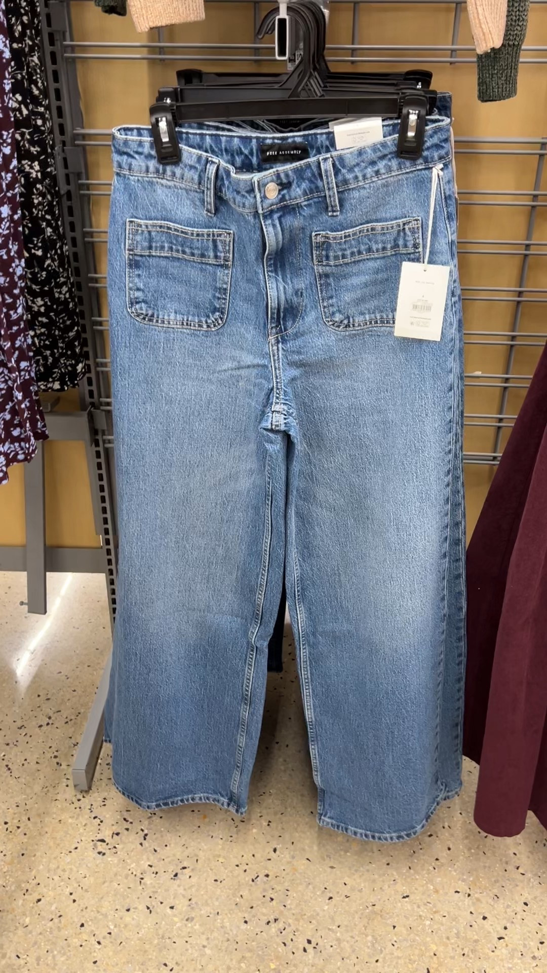 Restocked! My most-loved jeans of 2025! Wide leg high rise patch pocket. Look like anthro or other premium denim but just $28. I got my usual size 6. They stretch a bit after wear but shrink back in the wash. Tall girl friendly. #walmartfashion 

#LTKFindsUnder100 #LTKFindsUnder50