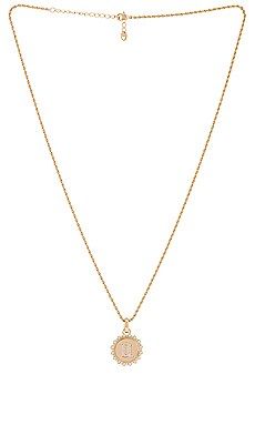 Lili Claspe Gothic Initial Charm Necklace in Gold from Revolve.com | Revolve Clothing (Global)