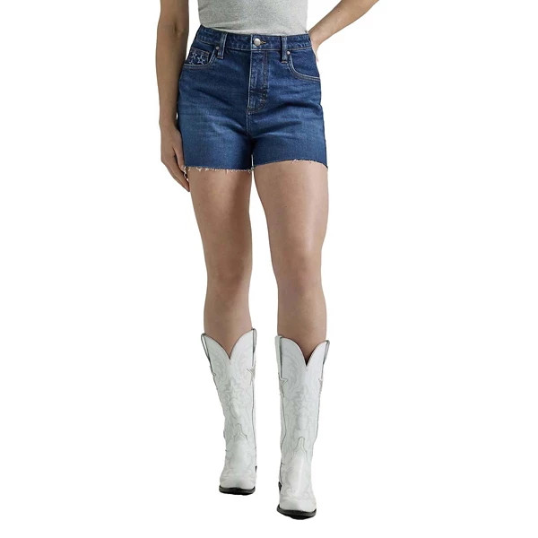 Women's Wrangler Retro Bailey Star Patch Jean Shorts 26 Indigo | Scheels