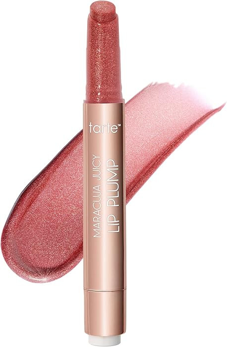 tarte maracuja juicy shimmer glass lip plump – Hydrating & Volumizing Lip Gloss Balm with Hyalu... | Amazon (US)