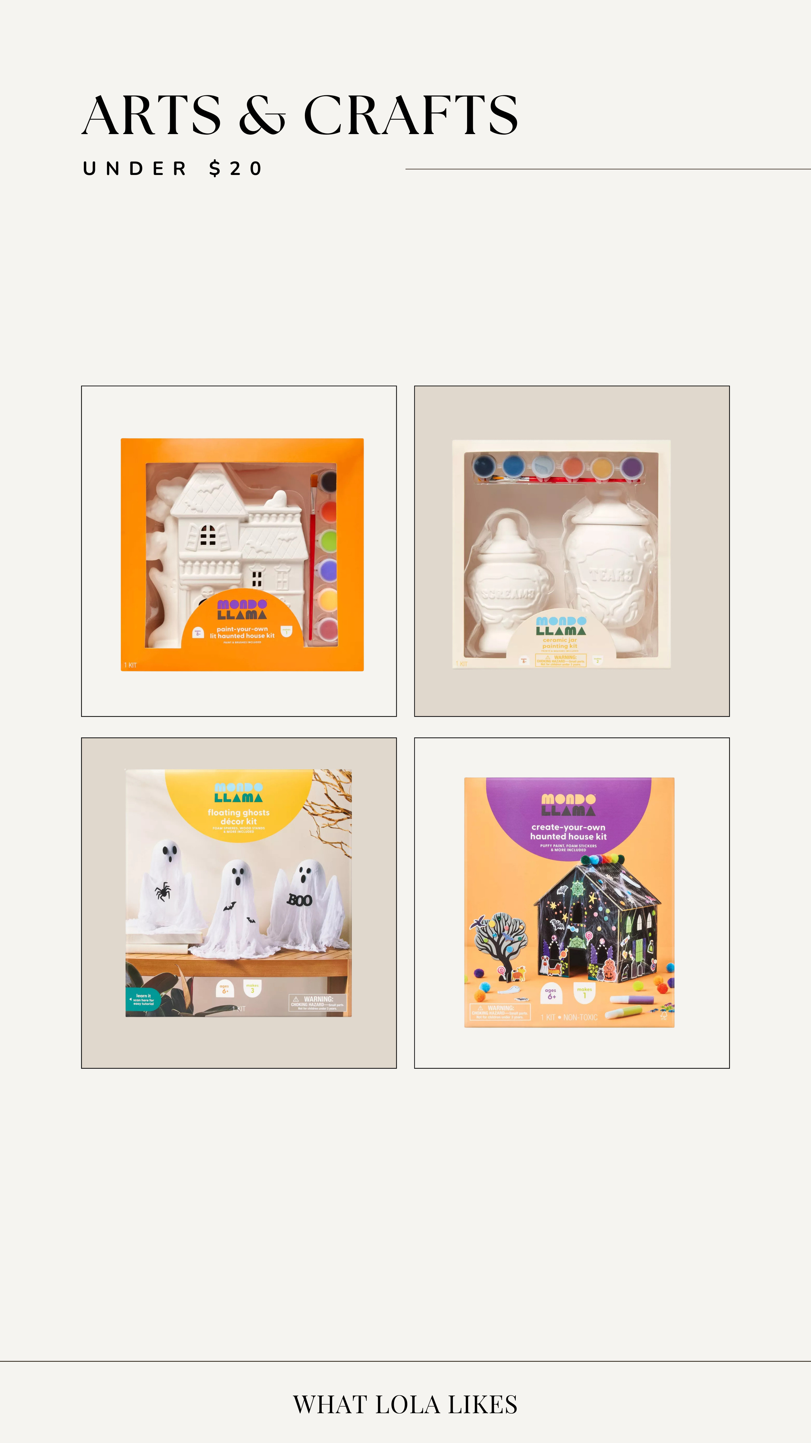 Arts & crafts for the kids that would be perfect for a halloween activity + a movie night! All are $12-$17!

Target, Target finds, halloween, for the kids, arts & crafts, kids activities  

 #LTKFindsUnder50 #LTKKids #LTKFamily