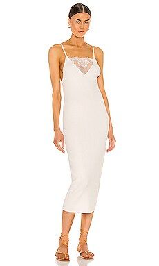 Weekend Stories Lux Ribbed Dress in Ivory from Revolve.com | Revolve Clothing (Global)