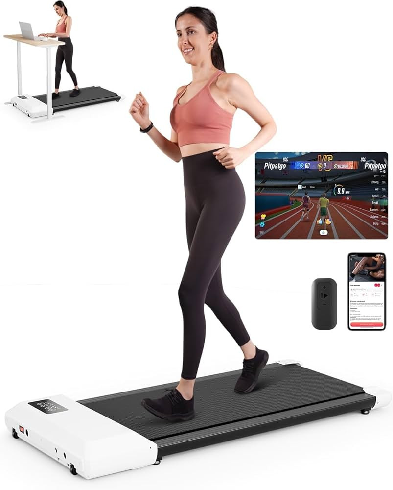 Walking Pad Treadmill, Smart Walking Pads, 2.5HP Under Desk Treadmill for Home Office Use, Remote... | Amazon (US)